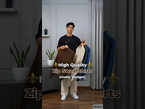 5 High Quality Zip Sweatshirts (Under Budget) 💸 #Shorts