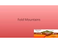 Fold Mountains Quiz GCSE Geography AQA A
