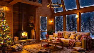 Cozy Winter Cabin Vibes Relaxing Piano Jazz Music Crackling Fireplace To Study Work Focus 