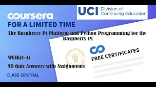 The Raspberry Pi Platform and Python Programming for the Raspberry Pi week 1-4 All Quiz Answers