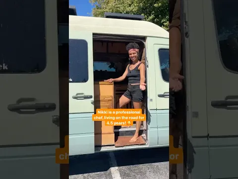 Incredible Van Conversion for a Full-Time Chef! #shorts