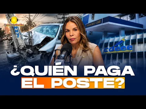 ¿Por qué los seguros no cubren los postes de luz chocados en RD?