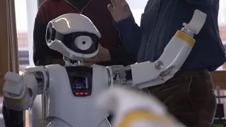 Amazing! Conversation Between Robots | The Hunt for AI | BBC Studios