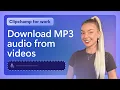 Download Lagu Hoe MP3-audio van video's voor werk downloaden (onbeperkte .m4a-export)
