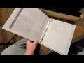 Easy to use 3 ring binder notebook