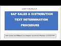 CONCEPT 65 - TEXT DETERMINATION PROCEDURE SAP FORMULA SAP SD