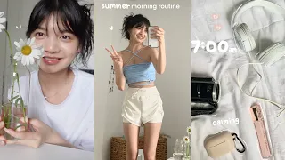 Download Relaxing Summer Morning Routine (7:00 am, Comforting Reset Day \u0026 How I wake up early) MP3