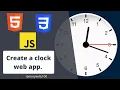 Make a clock using html css and javascript Coding tutorial