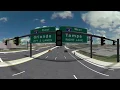 I-4 Beyond the Ultimate Virtual Driving Tour of Diverging Diamond at Sand Lake Road Eastbound