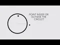 How to check if point is inside or outside the circle using c