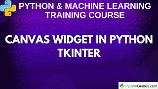 Canvas Widget In Python Tkinter Python Tkinter GUI Tutorial
