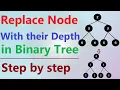 Replace Node With Depth Replace node with their depth Depth of node in DSA Depth and height