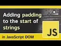 padStart and padEnd in JavaScript ECMAScript 2017 New Features