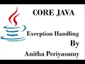 Exception Handling part 1 - Java Programming