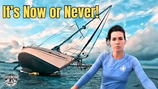 Race Against the Storm: Can We Save Our Sailboat From The Reef?! (Part 2)