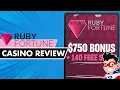 Ruby Fortune Online Casino Review 750 Deposit Bonus
