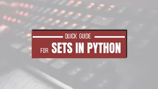 Python Sets for Data Science Mastering Unique Collections