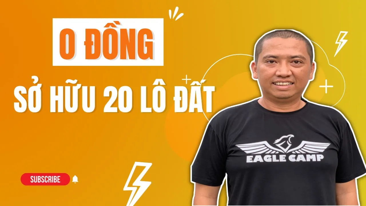 Outline Video Tôi đã mua được 20 lô đất với 0 đồng nhờ áp dụng 5 đòn bẩy tài chính từ thầy Nguyễn Thành Tiến