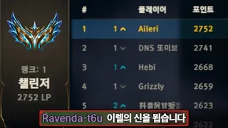 이렐리아로 랭킹 1등 찍었습니다