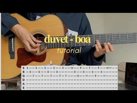 Download MP3 duvet - boa guitar tutorial with TAB