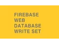 firebase web 2 database write set