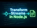 131 Transform Streams in Node js - Part 1 Create a Custom Stream to Format Numbers