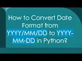 How to Convert Date Format from DD to YYYY-MM-DD in Python
