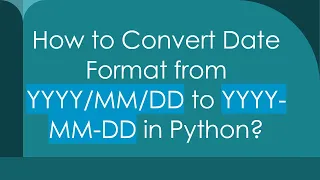 How to Convert Date Format from DD to YYYY-MM-DD in Python