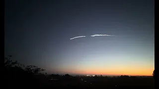 SpaceX Launch Over a Santa Barbara Sunset