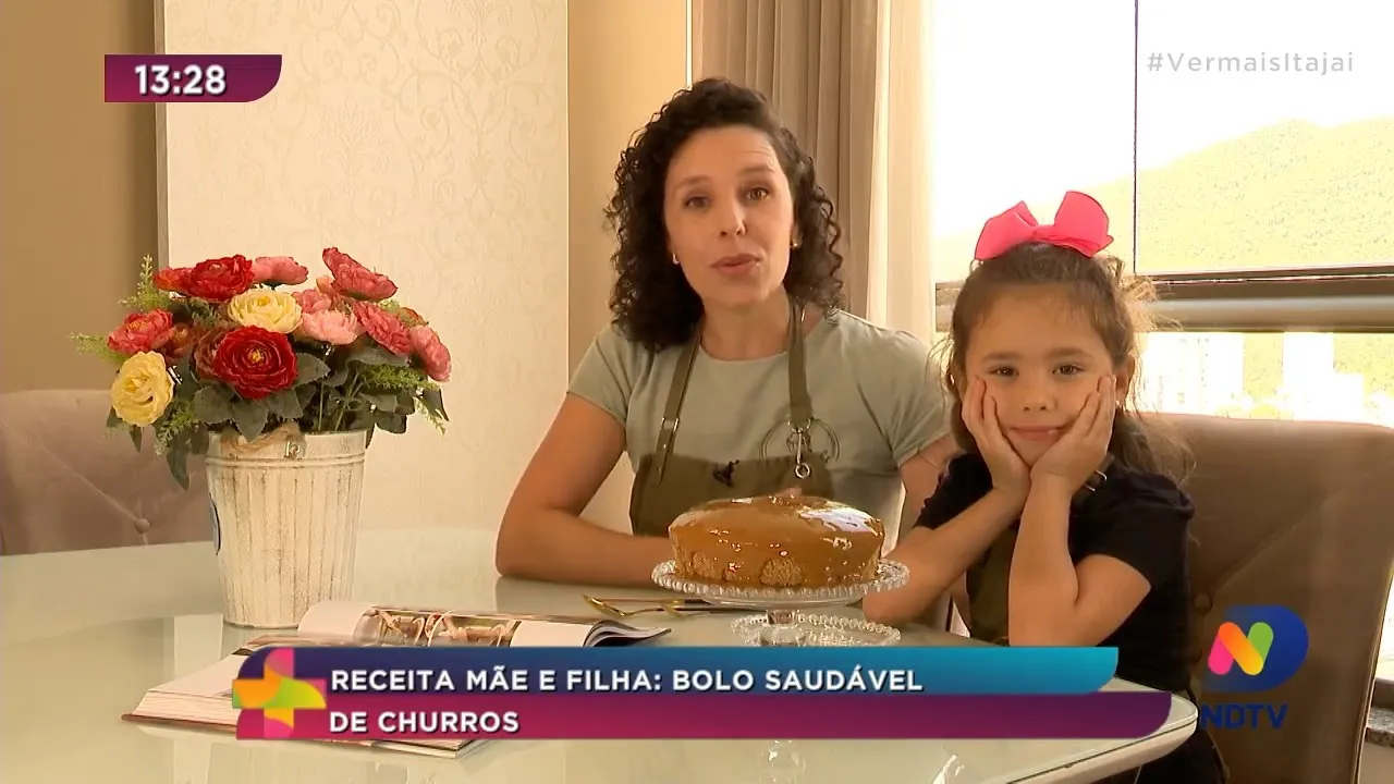 Receita Mãe e Filha: bolo saudável de churros