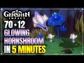 Glowing Hornshroom Locations Fast and Efficient Route Ororon Ascension Materials Genshin Impact