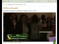 Maya Laing Speaks at California Assembly Judiciary Committee Tuesday July 11 2023