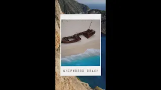 SAILING THE FAMOUS SHIPWRECK BEACH, ZAKINTHOS, SUBSCRIBE FOR TOMORROW’S TOP TIPS #shorts #zakinthos