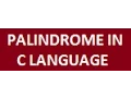 This program will check whether a string palindrome or not using c language