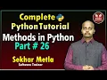 Methods in Python Eagle Education