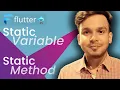 Static Variable and Static Method in Dart Dart Tutorial for Flutter Hindi