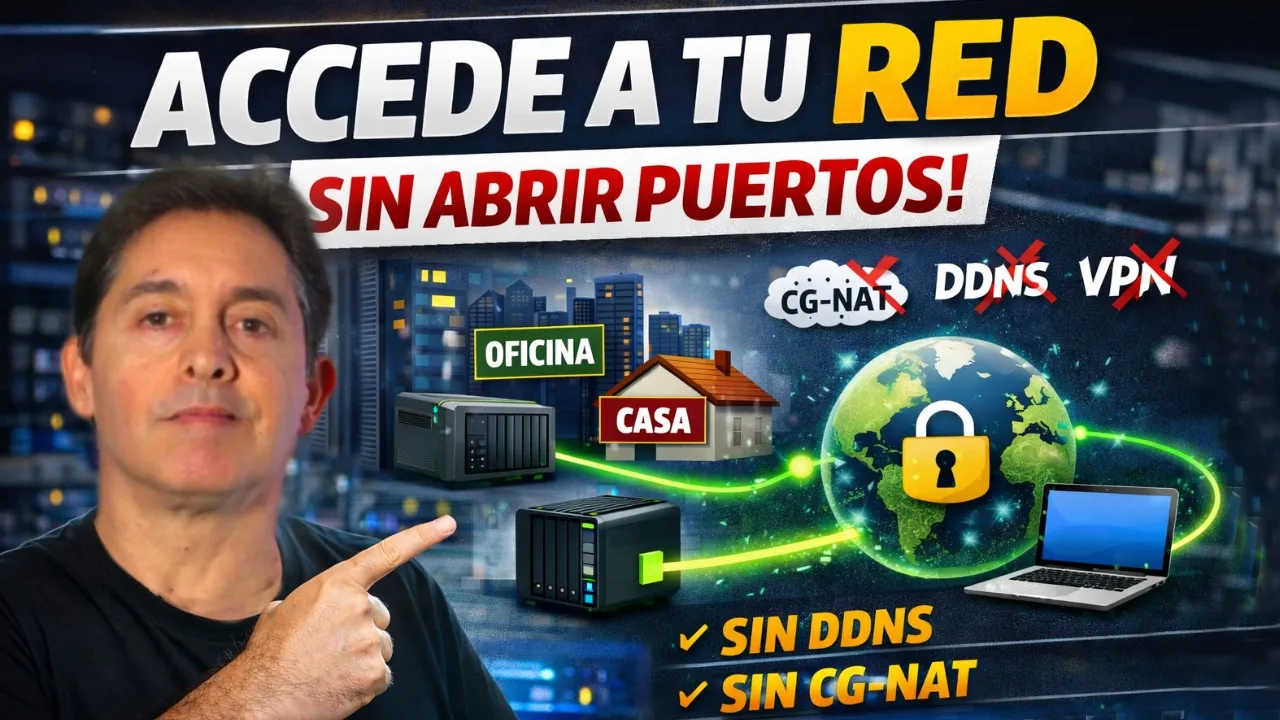 Cómo entrar a tu red desde fuera sin tocar el router ni abrir puertos. Incluso con CG-NAT