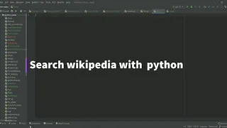 How to search Wikipedia on python