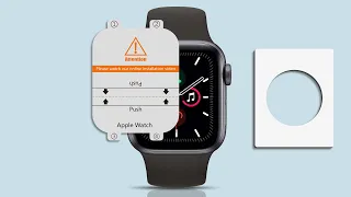 UniqueMe Smartwatch TPU Screen Protector For Apple Watch With White Circle