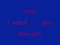 Download Lagu The Backstreet Boys - I Need You Tonight (Lyrics)