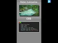 Image slider Animation using HTML and CSS