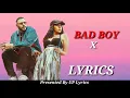 Bad Boy X Bad Girl( Lyrics) | Badshah | Badshah New Song | Lyrical Video | Bad Boy