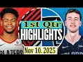 Download Lagu Orlando Magic vs Portland Trail Blazers 1st Qtr Nov 10. 2025 Highlights | NBA highlight