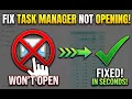 How to Fix Task Manager Not Opening in Windows 2026