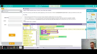 Code org - Event-Driven Programming in App Lab User Input and Strings