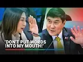 Lagu 'Let me finish!' Raffy Tulfo, Christina Frasco nagkasagutan; pagtakbo sa 2028 naungkat