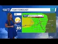 Afternoon storms possible before skies clear around Omaha