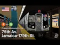 OpenBVE 75th AV to JAMAICA-179th ST New York City Subway F via G Train