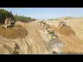 Lagu Serious Horsepower - A D10T and three D11T dozers grading for new building pad
