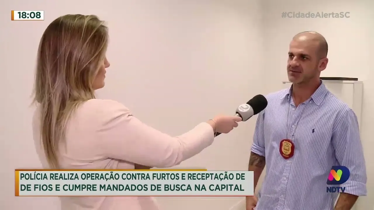 Polícia Civil realiza operação contra furtos e receptação de fios